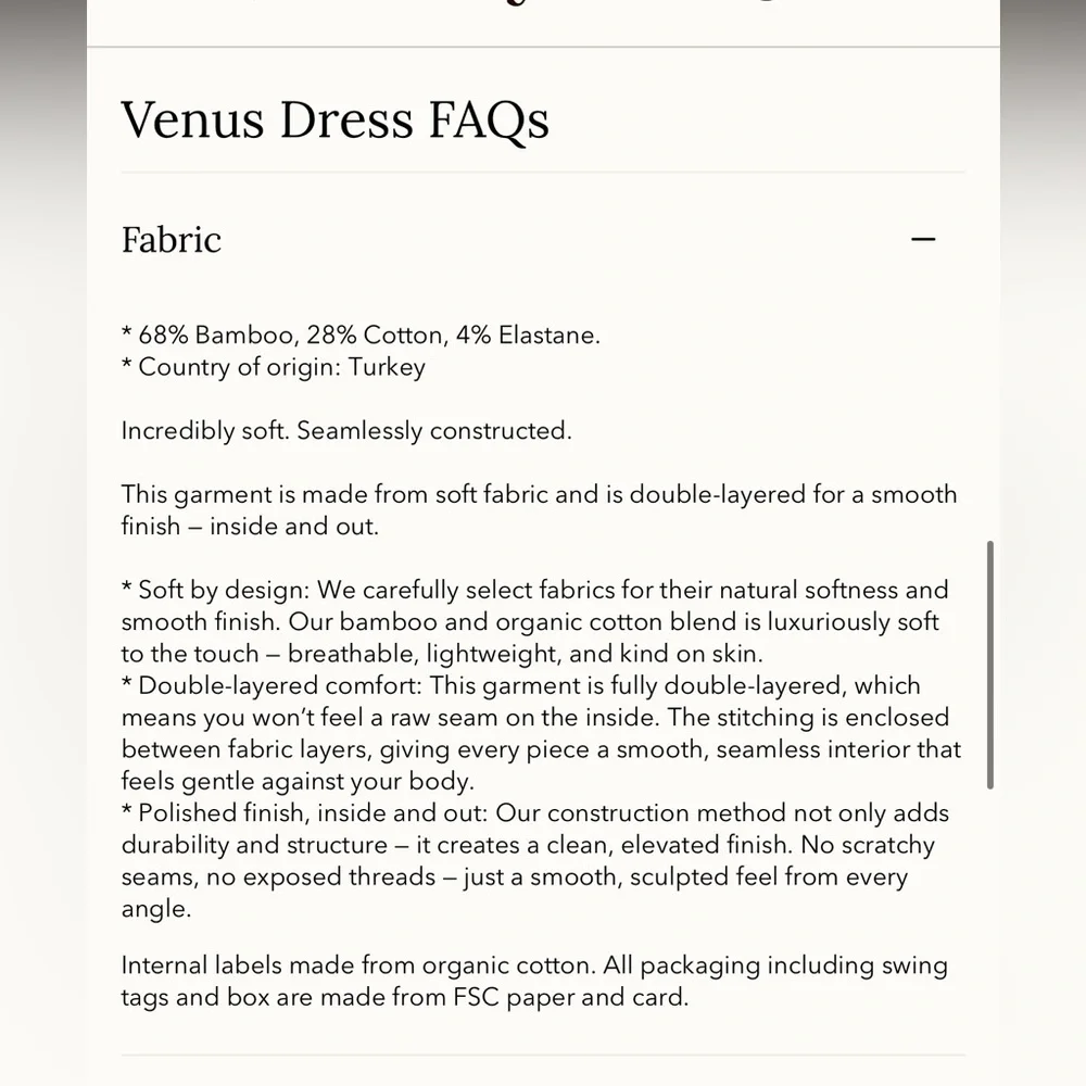 aym nwt Venus dress in natural - Picture 7 of 12